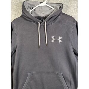 Under Armour UA Storm Mens Hoodie Black Loose Fit Pullover Sweatshirt LG Large